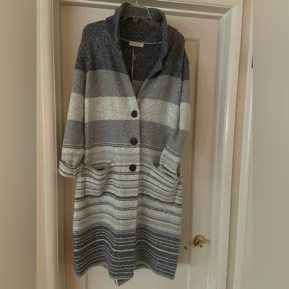 Comfy Cozy New With Tags Long Sweater Jacket.